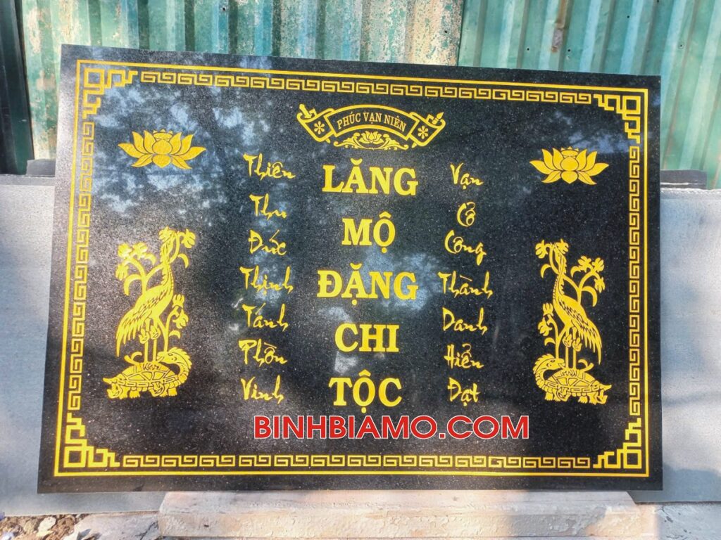 Khắc câu đối lăng mộ hay