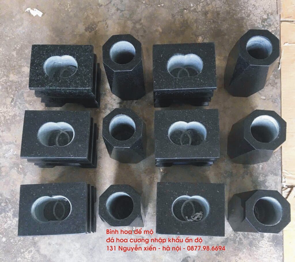 Mẫu bát hương đá đen ấn độ