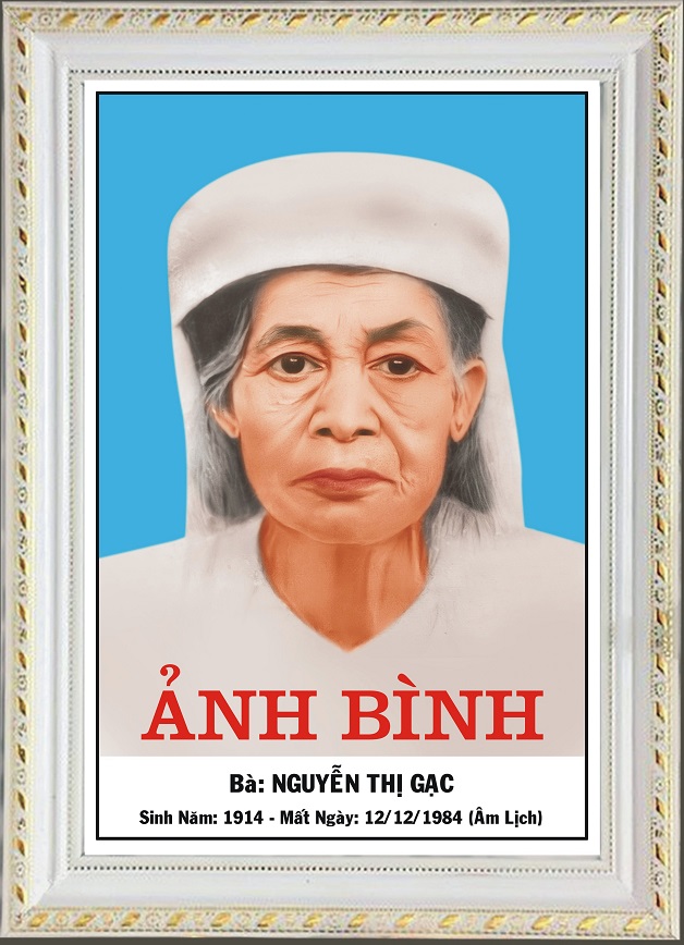 In ảnh thờ ông bà